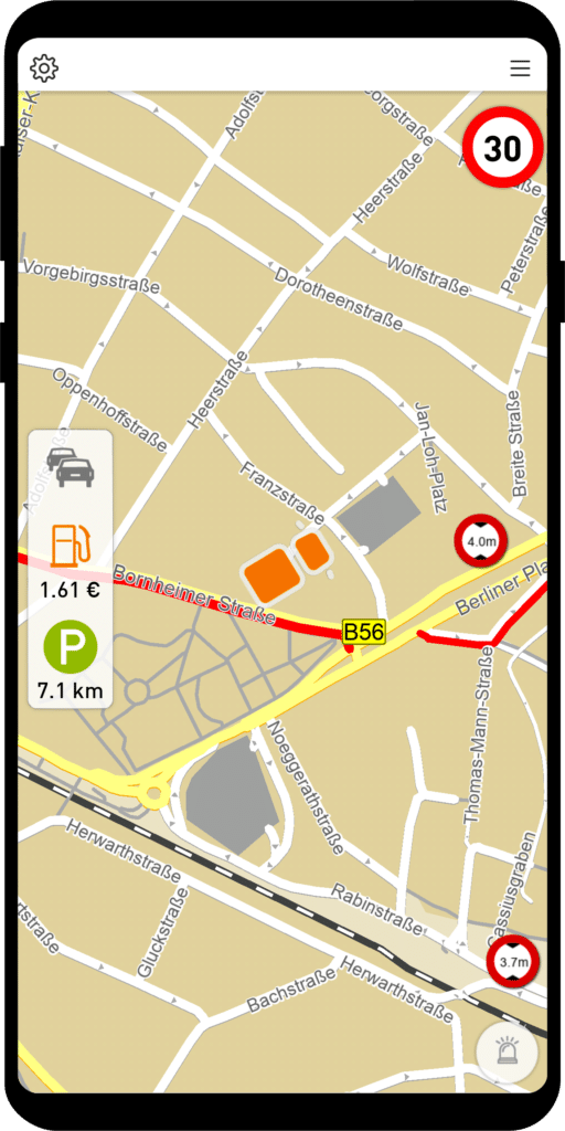 Anzeige von mehr Straßennamen auf der Karte ab MapTrip 5.5 SDK 9.5